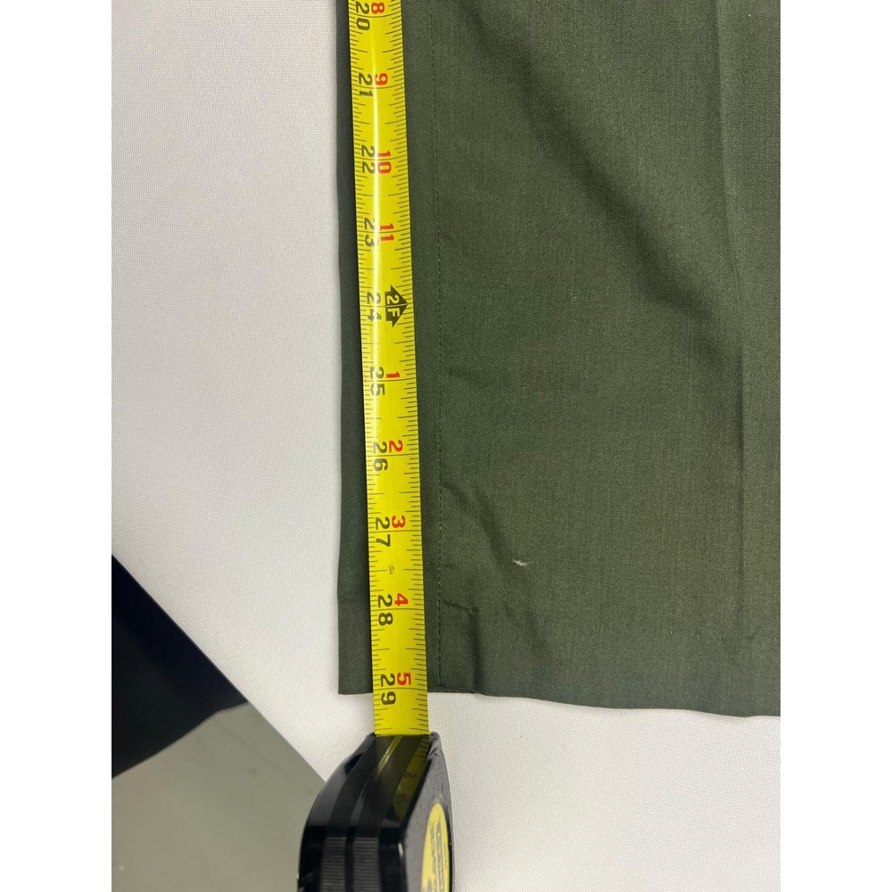 Vintage Sears Perma Prest Mens Green Dress Pants Size 34 x 30 Office Casual - Picture 8 of 13